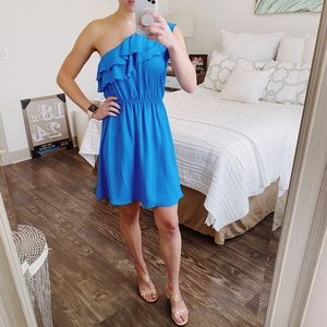 Alya Blue One Shoulder Dress